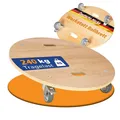 Werkstatt Rollbrett Holz rund 240kg Reifenroller Felgen bis 19 Zoll