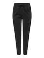 ONLY Damen Onlpoptrash-alya Easy Glit Pant PNT Hose, Black/Detail:Silver Lurex, S x 32L