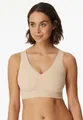 Schiesser Bustier Invisible Soft Microfaser, Lasercut-Abschlüsse, V-Ausschnitt