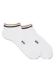 BOSS Herren 2P AS Uni stripe CC Zweierpack Sneakers-Socken mit Signature-Streifen an den Bündchen Weiß 43-46