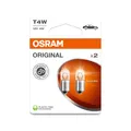 Osram ORIGINAL LINE 12V, T4W, Signal lamp, Metal Base, Double Blister (2 lamps)