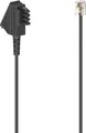 Hama Telefonkabel, TAE-F-Stecker - Modular-Stecker 6p4c, 1,5 m, Schwarz (00201145)