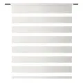 Kettenzugrollo ZEBRA - wollweiß - 100x150 cm