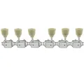 Musiclily Pro 3L3R Vintage Gitarren Mechaniken Tuners Tuning Pegs Machine Heads Stimmwirbel Set für Les Paul Style E-Gitarre/Akustikgitarre, Chrom Keystone Flügel