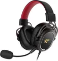 Havit H2008D Gaming Headset with minijack, Kabelgebunden, Gaming, 20 - 20000 Hz, Kopfhörer, Schwarz, Rot