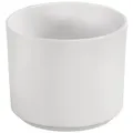 Dehner Übertopf Nele, Ø 29 - 32 cm, Höhe 24 - 27 cm, Keramik weiß Ø 32,5 cm