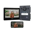 GOLIATH Basic Video Türsprechanlage, 2 Draht Bus, 7" Monitor, Unterputz Türklingel mit Kamera, Gegensprechanlage mit Türöffner und Klingel, 1 Familienhaus, Plug & Play, Smartphone App, AV-BLS-02U