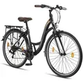 Licorne Bike Stella Premium City Bike 20,24,26 und 28 Zoll Fahrrad für Mädchen Herren und Damen 21 Gang (6 Gang bei 20 Zoll) Holland Citybike