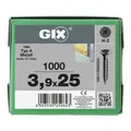 Spax GIX-D Trompetenkopf 3,9 x 25 H2 BOHRSPITZE PHOSPH MAGAZINIERT, 1000 Stück