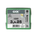 Spax GIX-D Trompetenkopf 3,9 x 25 H2 BOHRSPITZE PHOSPH MAGAZINIERT 1000 Stk