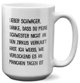 XL Tasse Schwager Geschenk zur Hochzeit Schwager Bruder der Braut Kaffeetasse