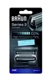Braun Ersatzscherfolie, 2 St., Scherfolie und Klingenblock 2teilig schwarz