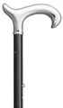 Stockshop Gehstock Gehstock Carbon Derby Chrom, Derbygriff, Gummipuff.