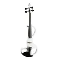 Elektrische Violine 4/4 EV-1802, Weiß, Ahorn, Ebenholzgriff, AD-88 Tonabnehmer