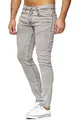 Tazzio Jeans Herren Slim Fit Stretch Jeanshose Hose Denim 16533 (29/30, Grau)