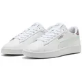 PUMA SMASH 3.0 L Sneaker mit sportlicher Optik, mit leicht profilierter Gummilaufsohle weiß 42,5 EU