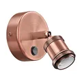ledscom.de Wandleuchte RETRA, Schalter, bronze matt, rund, 1x E27 max. 60W