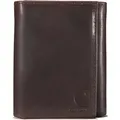 Carhartt Oil Tan Leather Trifold Portemonnaie, braun für Männer
