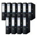 Premium Ordner Breit 10er Pack/DIN A4 / 7,5 cm / 10 Stück/Schwarz/Kunststoffb...