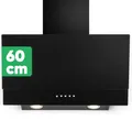 Bomann Dunstabzugshaube DU 7607 G, schwarz, 60 cm, leise, mit Abluftfilter 