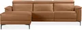 Ecksofa OTTO HOME "LUND, L-Form, 261cm, man. o. elektr. Relaxfunktion (mit USB-A)", braun (cognac), B:261cm H:97cm T:179cm