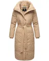 Navahoo Steppmantel Mirenaa Stylischer Damen Wintermantel mit Gürtel