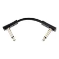 Flat Patch Cable Black 5 cm