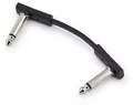 RockBoard Flat Patch Kabel 5 cm Mono unbalanced 6,3mm Mono Klinke Winkelstecker