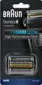 Braun Elektrorasierer Ersatzscherteil 92B kompatibel mit Series 9 Elektrorasierern schwarz