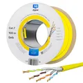 100m Verlegekabel Netzwerkkabel CAT.7 AWG23 "GELB"