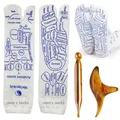 Fußreflexzonen SockenReflexzonen Socken with Acupressure PenFußreflexzonenmas...