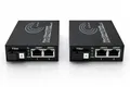 Elfcam® - Gigabit Ethernet LWL Media Converter Fibre Optic 10/100/1000 Mbps Including Mini-GBIC (SFP), 2 RJ45 Port * 2 RJ45 Port