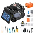 VEVOR Glasfaser-Spleißgerät mit 6 Motoren, Kernausrichtung, 6 s Spleißen & 13 s Aufheizen, Glasfaser-Spleißgerät mit 5-Zoll-LCD-Bildschirm, 3-in-1-Faserhalter, 7800 mAh Akku für SM MM DS NZDS-Faser