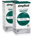 simplicol Textilfarbe intensiv (18 Farben), Wald-Grün 1812 2er Pack