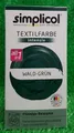 Simplicol TEXTILFARBE  WALD-GRÜN färbt gleichmäßig All in1 intensive Farben