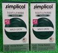 2x Simplicol TEXTILFARBE intensiv WALD-GRÜN flüssige Rezeptur All in1 inkl. Salz