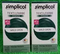 2x Simplicol TEXTILFARBE intensiv WALD-GRÜN färbt gleichmäßig All in1 inkl. Salz