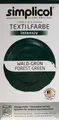 Simplicol Textilfarbe intensiv all in 1 -Flüssige Rezeptur "Wald-Grün" Neu!
