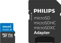 Philips MicroSDXC Card 256 GB Class 10 UHS-I U3 incl. Adapter Extended Capacity SD MicroSDHC 256 GB (FM25MP65B/00)