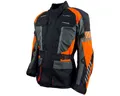 roleff Motorradjacke RO16012 Schwarz/Neon-Orange, wasserdicht, atmungsaktiv mit Protektoren auch in großen Größen, in verschiedenen Farben erhältlich