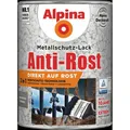 Alpina Anti Rost Metallschutz Lack 3in1 Schutzlack Hammerschlag Grau 2,5L