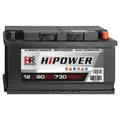 PKW Batterie 12V 90Ah Starterbatterie Autobatterie 353x175x190 590122072