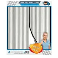 Magnetischer Fliegenvorhang 100x210cm Klettverschluss Kinderleicht
