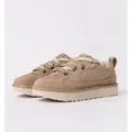 Damen Dual-Lace Wildleder Sneakers in Beige