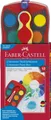 FABER CASTELL Farbkasten CONNECTOR 12 Farben Deckweiß rot 1 Stück 125030