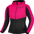 SHIMA Daybreaker Damen Motorrad Zip Hoodie, pink/schwarz, S