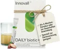 Innovall DAILYbiotic+ Darmsanierung mit dem 4in1 Superfood für Darmflora Mikrobiom & Darmgesundheit - Bakterienkulturen Darmbakterien Lactobacillus reuteri & Präbiotika Pulver (28 Stück)