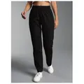 Trigema Jerseyhose TRIGEMA Hose DELUXE Baumwolle (1-tlg) schwarz L