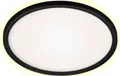 Di-Ka ultraflaches LED Panel Slim Ø 42 cm schwarz mit Backlight  Panel
