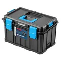 Högert Technik - Werkzeugkasten, Tragfähigkeit bis zu 50 kg, Praktisch und Geräumig, Resistent Gegen Beschädigungen, Staubdicht, Robuste ABS-Verschlüsse, Modularer Aufbau - HT7G502